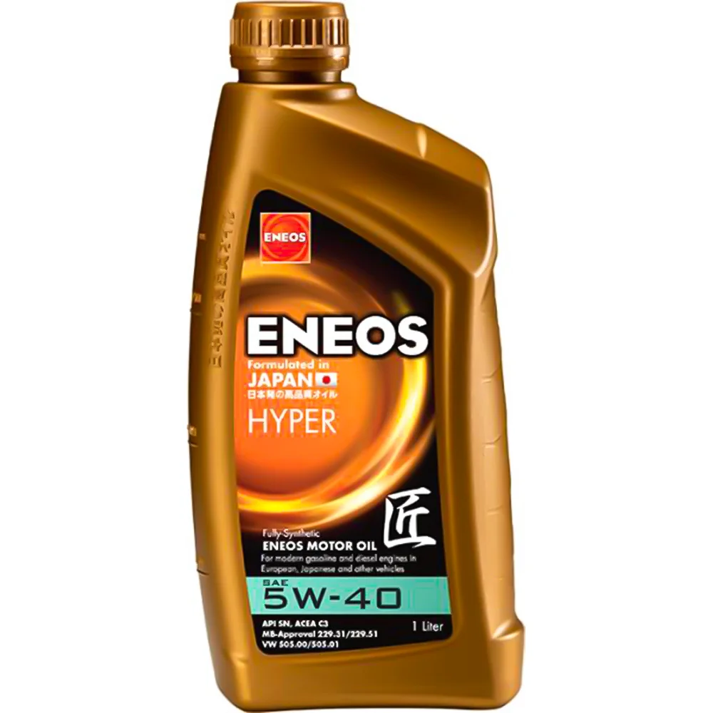 Φωτογραφία προϊόντος: Λάδι ENEOS Hyper 5W40 1lt 100% synthetic