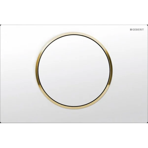 Φωτογραφία προϊόντος: Geberit Sigma 10 115.758.KK.5 Πλακέτα Ενεργοποίησης Άσπρο/ Χρυσό/ Άσπρο