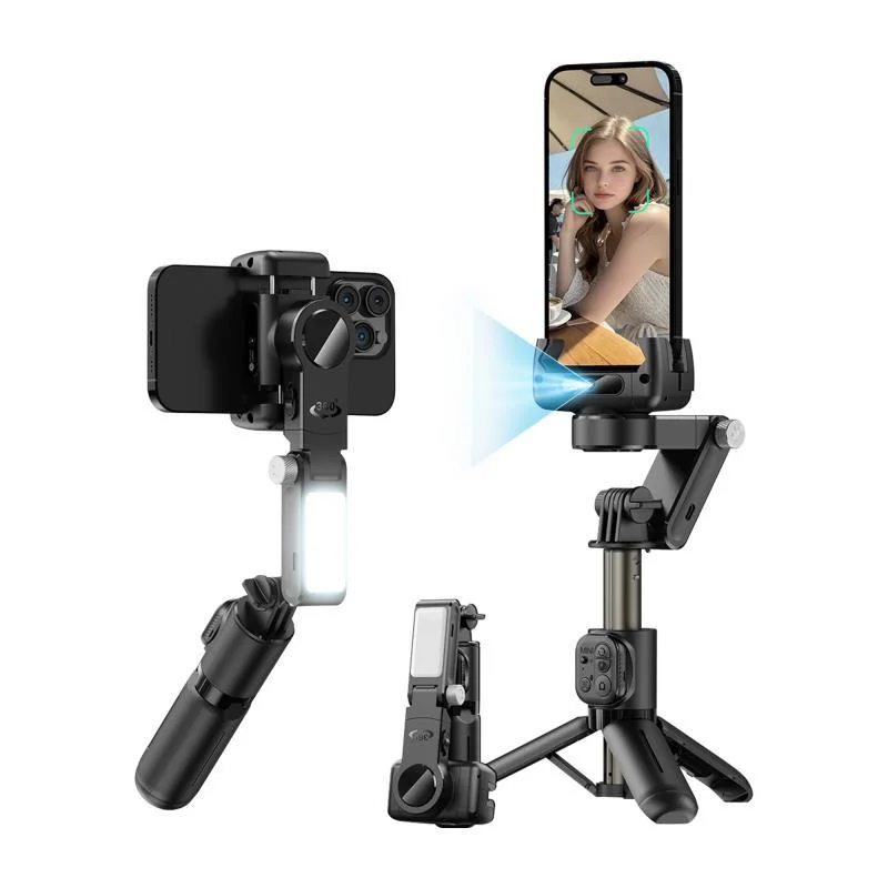 Φωτογραφία προϊόντος: Gimbal & Τρίποδο Devia Q19 με AI Tracking για Smartphones Πλάτους 37 έως 90mm Ultra1 Μαύρο N69946