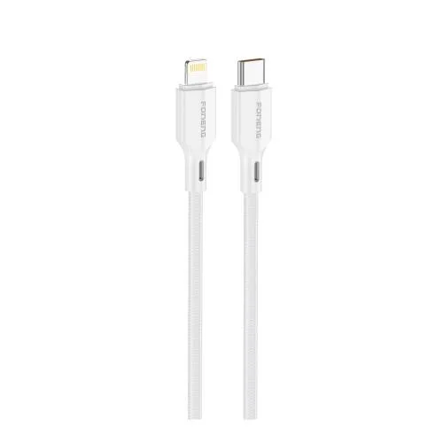 Φωτογραφία προϊόντος: Καλώδιο Σύνδεσης USB 2.0 Foneng XS11 Braided USB C σε Lightning PD 30W 1m Λευκό N68666