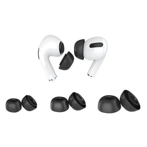 Φωτογραφία προϊόντος: Eartips Σιλικόνης AhaStyle WG86-K Apple AirPods Pro 1 & 2 Μαύρο (3 ζεύγη) N66878