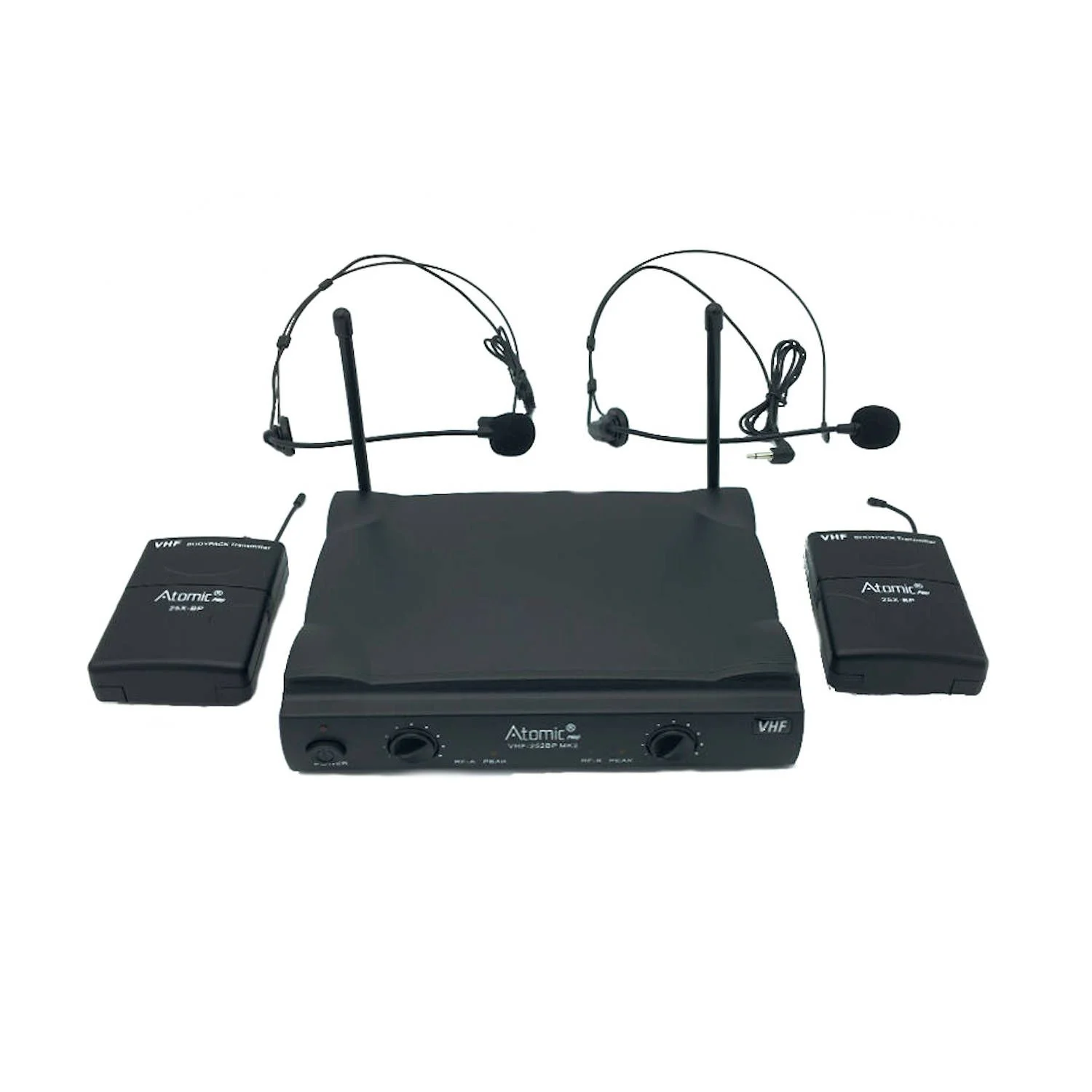Φωτογραφία προϊόντος: ATOMIC PRO AtomicPro Vhf252Bp Mk2 Double Headset Radio Microphone (22350-2)
