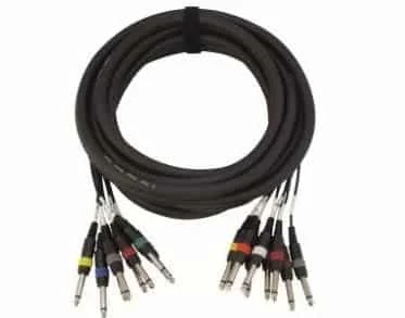Φωτογραφία προϊόντος: Cobra Pro multi 8x 6.3mm Mono Jack Male / 8x 6.3mm Mono Jack Male cable | 6 m (57143)