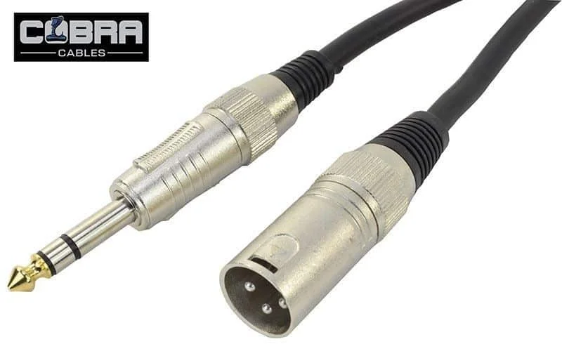 Φωτογραφία προϊόντος: Cobra Pro XLR Male / 6.35mm Stereo Jack Male cable | 10m (CL040-10)
