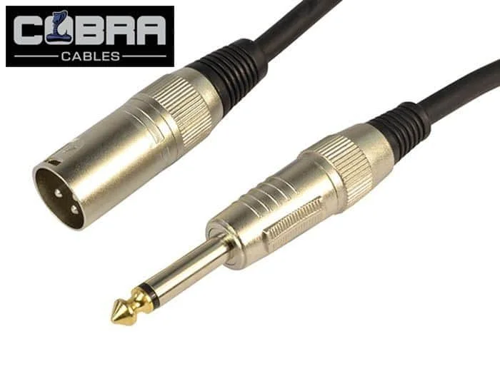 Φωτογραφία προϊόντος: Cobra Pro XLR Male / 6.35mm Mono Jack Male cable | 3m (CL021-03)