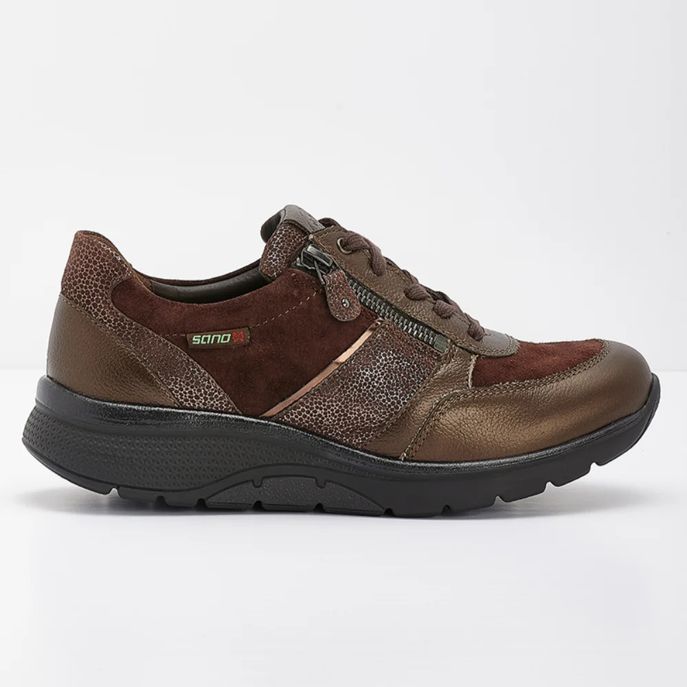 Φωτογραφία προϊόντος: MEPHISTO SANO Mephisto/Sano Sneakers Γυναικείο δέρμα/δέρμα Nubuck Καφέ SAN/IZAE BRONZE