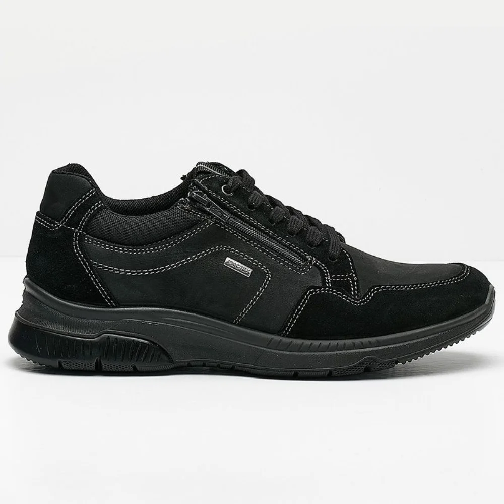 Φωτογραφία προϊόντος: Imac Sneakers Ανδρικό Δέρμα Νυbuck/Δέρμα Suede Μαύρο IMA/253328 NERO/NERO