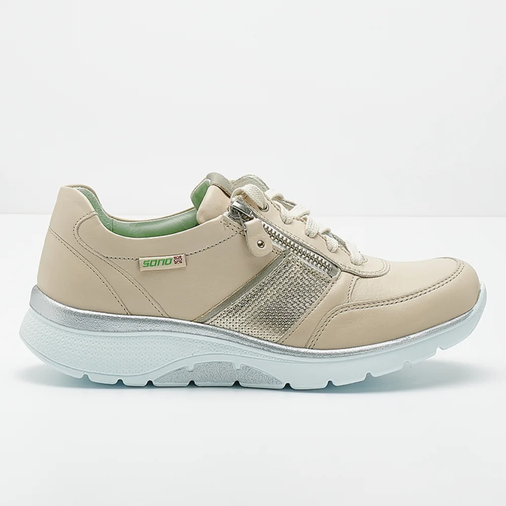 Φωτογραφία προϊόντος: MEPHISTO SANO Mephisto/Sano Sneakers Γυναικείο δέρμα Μπεζ SAN/IZAE-S FOG