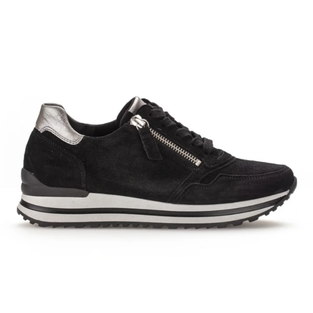 Φωτογραφία προϊόντος: Gabor Sneakers Γυναικείο δέρμα Nubuck Μαύρο GAB/76528 67-SCHWARZ GRE