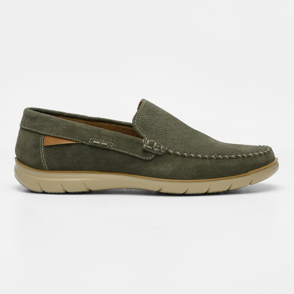 Φωτογραφία προϊόντος: Imac Μοκασίνια-Loafers Ανδρικό δέρμα Nubuck Πράσινο IMA/101960 MILITARY
