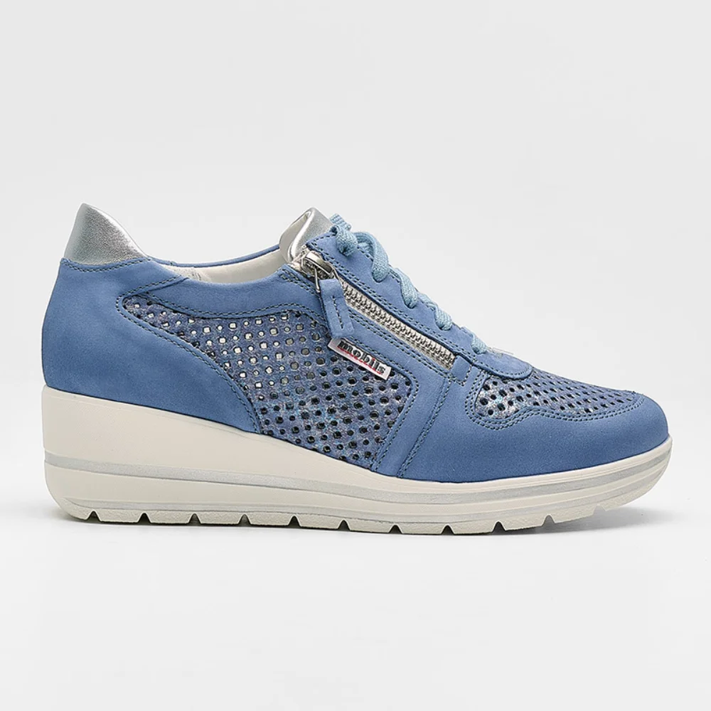 Φωτογραφία προϊόντος: Mephisto Sneakers Γυναικείο δέρμα Μπλέ MEP/ABBY PERF SEA BLUE