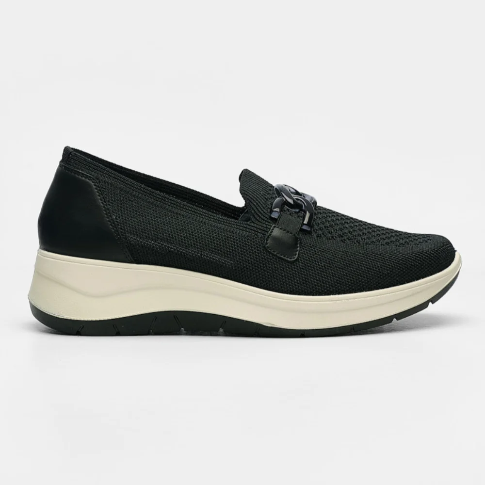 Φωτογραφία προϊόντος: Imac Sneakers Γυναικείο δέρμα/ύφασμα Μαύρο IMA/105140 NERO