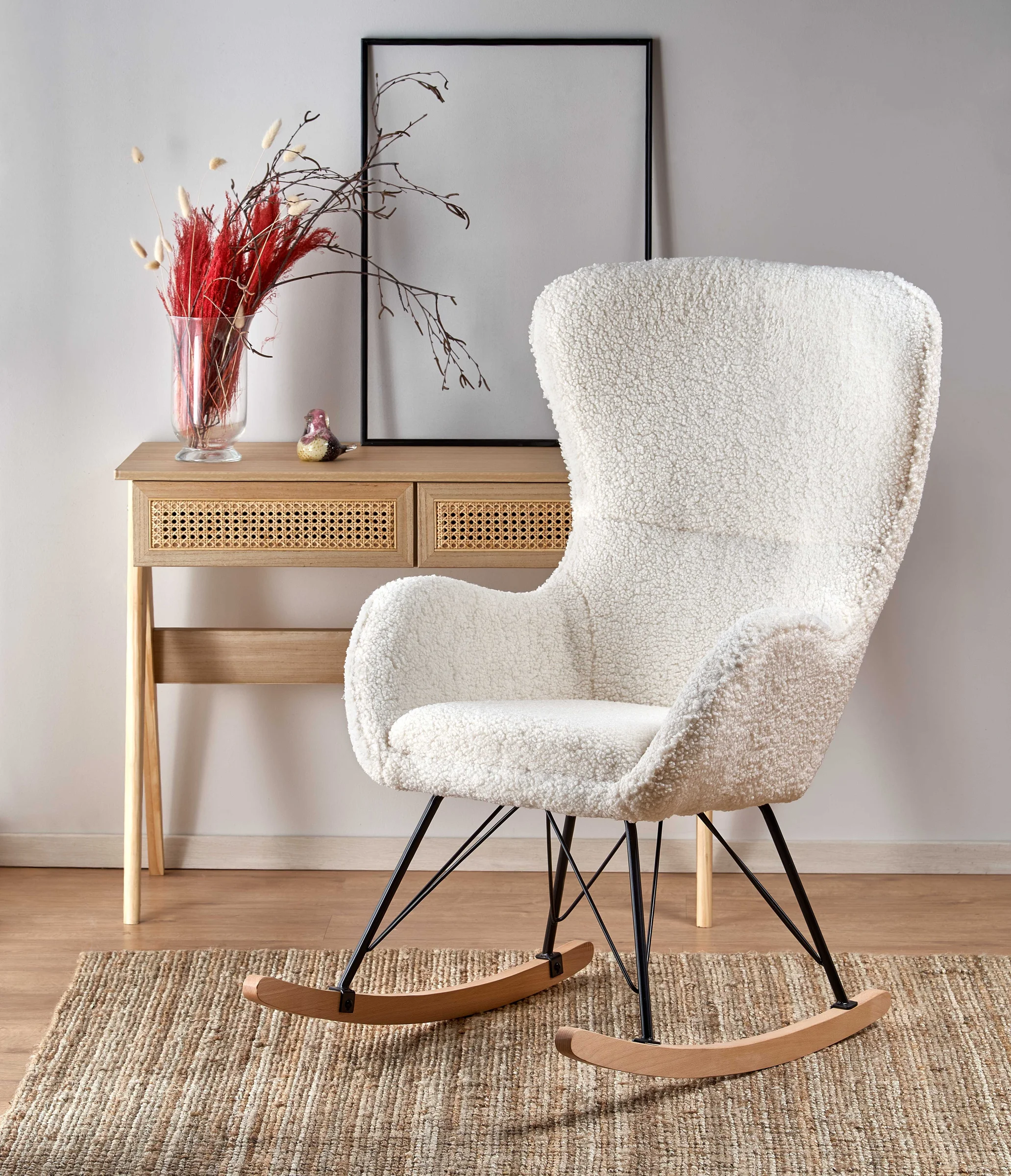 Φωτογραφία προϊόντος: LIBERTO 2 leisure armchair cream / black / natural DIOMMI V-CH-LIBERTO_2-FOT-KREMOWY