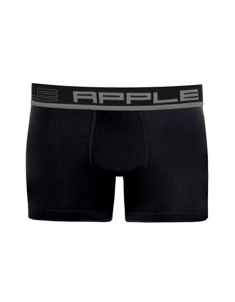 Φωτογραφία προϊόντος: ΑΝΔΡΙΚΟ BOXER APPLE (0110950) - BLACK/SILVER 90% ΒΑΜΒΑΚΙ