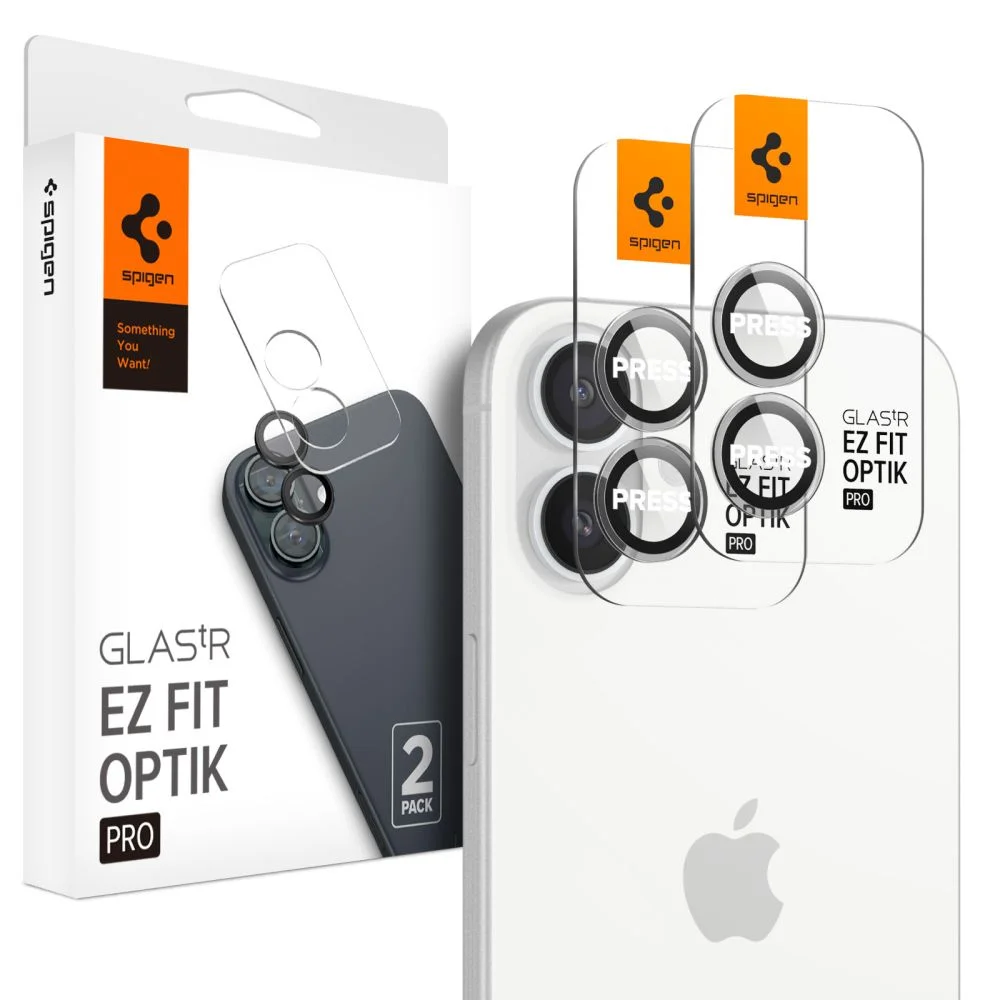 Φωτογραφία προϊόντος: Spigen Optik tR EZ Fit Pro Camera Glass 2 pack iPhone 16 / 16 Plus / 17 Clear