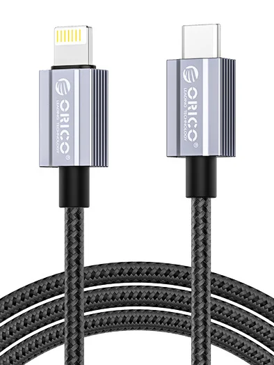 Φωτογραφία προϊόντος: ORICO καλώδιο Lightning σε USB-C GQA29, 29W, 480Mbps, 1m, μαύρο