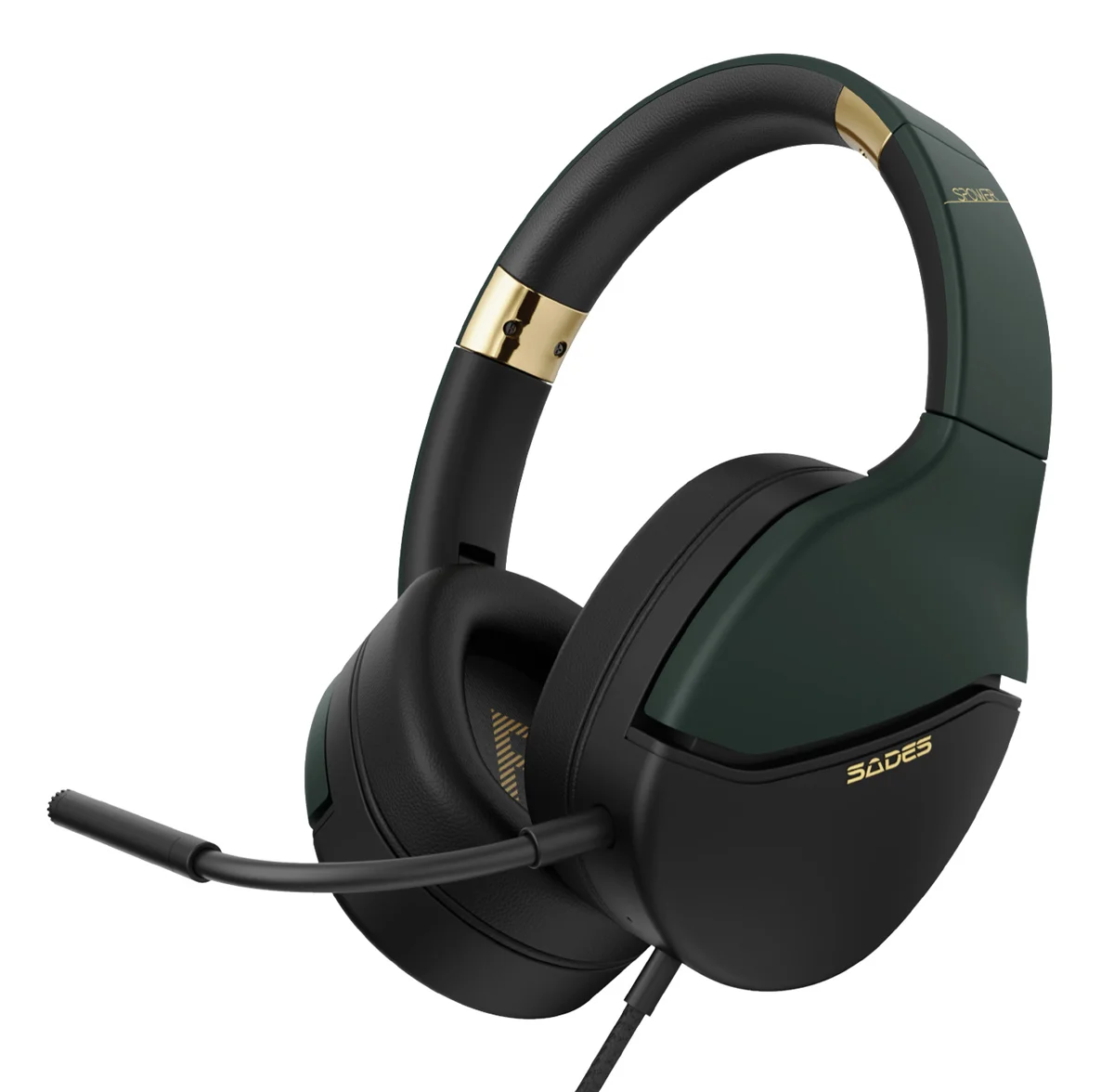 Φωτογραφία προϊόντος: SADES gaming headset SPOWER, 3.5mm σύνδεση, 40mm, multi-platform, μαύρο/πράσινο