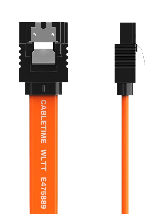 Φωτογραφία προϊόντος: CABLETIME καλώδιο SATA III CT-SATA3, 6Gbps, 0.50m, πορτοκαλί