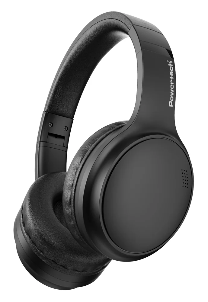 Φωτογραφία προϊόντος: POWERTECH headphones PT-1463, ενσύρματα & ασύρματα, ANC, 40mm, 500mAh, μαύρα