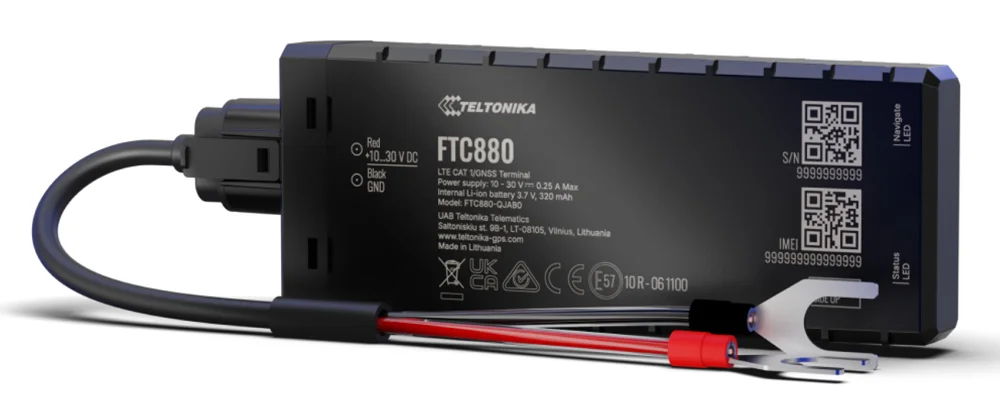 Φωτογραφία προϊόντος: TELTONIKA GPS tracker οχημάτων FTC880, 4G LTE/GSM/GPRS/GNSS, IP69K, 10-30V