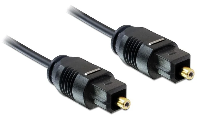 Φωτογραφία προϊόντος: DELOCK καλώδιο ήχου Toslink 82879, gold plated, 2.2mm, 1m, μαύρο