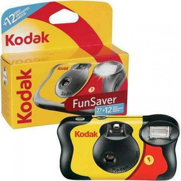Φωτογραφία προϊόντος: Kodak FunSaver Φωτογραφική Μηχανή Μίας Χρήσεως Με Flash 39 Photos