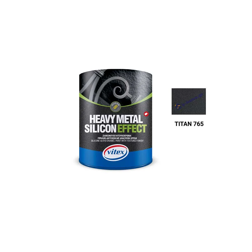 Φωτογραφία προϊόντος: Vitex HEAVY METAL SILICON EFFECT για Μέταλλο και Ξύλο ΜΑΤ 765-Titan 2,25 Lt