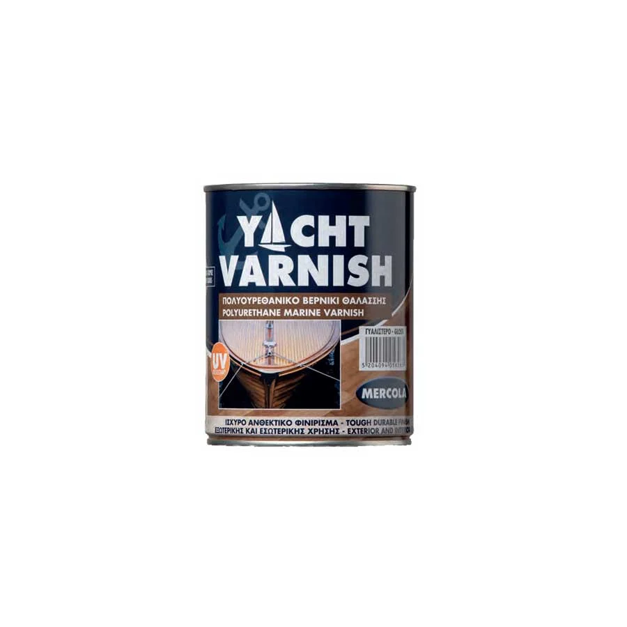 Φωτογραφία προϊόντος: Mercola Yacht Varnish Βερνίκι Επιφάνειας Πολυουρεθάνης Άχρωμο SATINE 750 ml