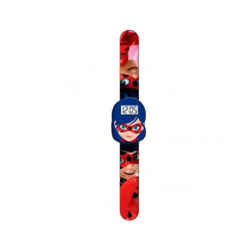 Φωτογραφία προϊόντος: Kids Euroswan Παιδικό Ρολόι 3D Slap Band Ψηφιακό Miraculous Ladybug
