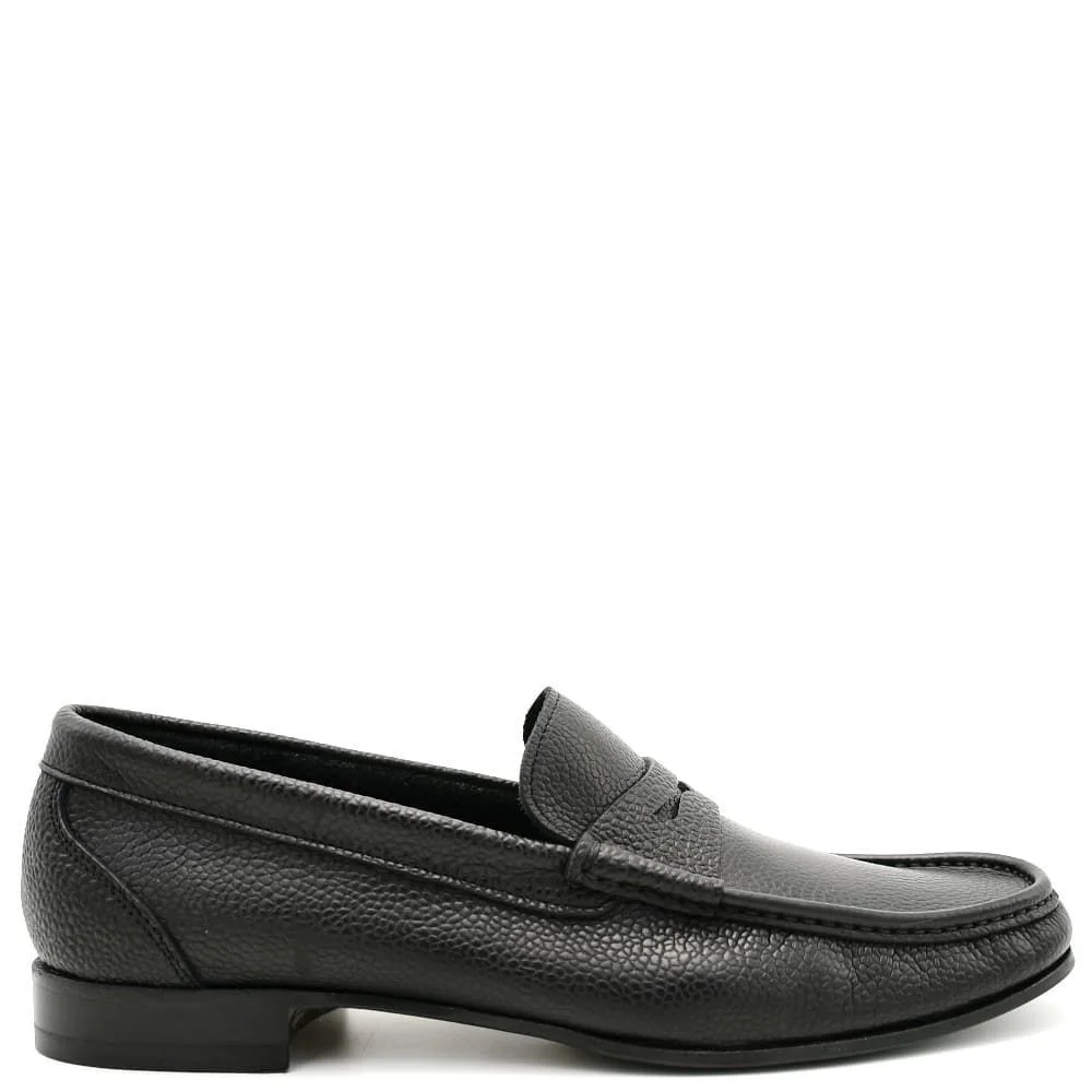 Φωτογραφία προϊόντος: BERWICK 1707 Loafers παπούτσια Ανδρικά Berwick 5281 σε δέρμα ανάγλυφο μαύρο