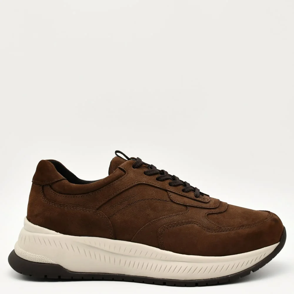 Φωτογραφία προϊόντος: Sneakers Ανδρικά Stonefly 221631 410 Rover 1 σε δέρμα καφέ σκούρο