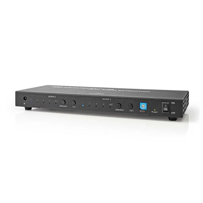 Φωτογραφία προϊόντος: NEDIS HDMI Matrix Switch 6 θυρών, 4 είσοδοι σε 2 εξόδους, με υποστήριξη 4K@60Hz και 3D.