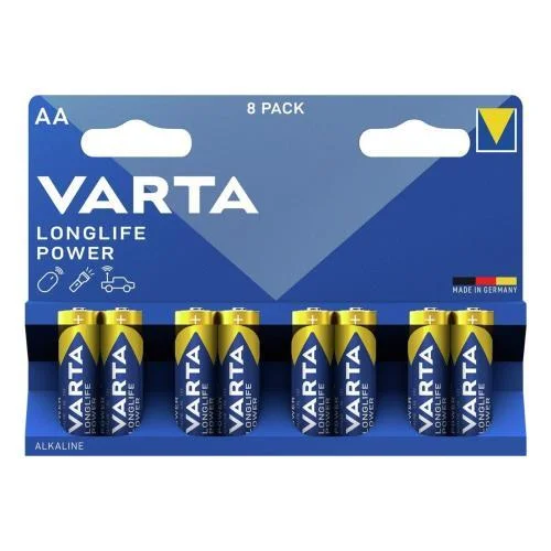 Φωτογραφία προϊόντος: Μπαταρία Alkaline Varta Longlife Power AA LR06 Plastic Free (8 τεμ.) N68743