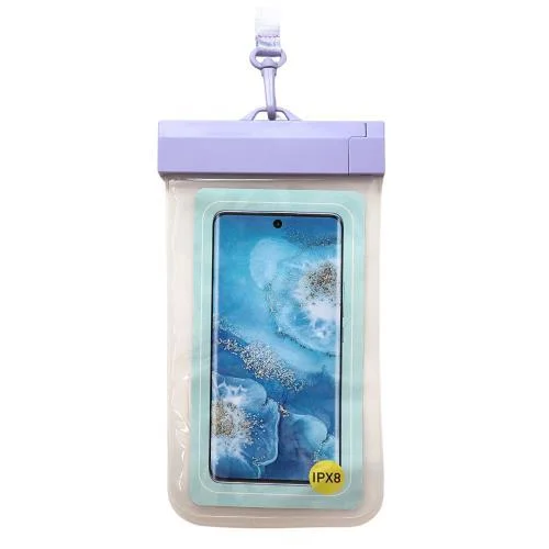 Φωτογραφία προϊόντος: Waterproof Θήκη inos για Smartphones έως 6.9" Διάφανο-Λιλά N64878