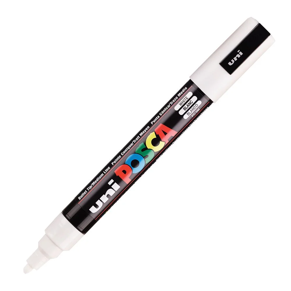 Φωτογραφία προϊόντος: Uni-Posca Μαρκαδόρος Posca PC-5M White Uni-Ball