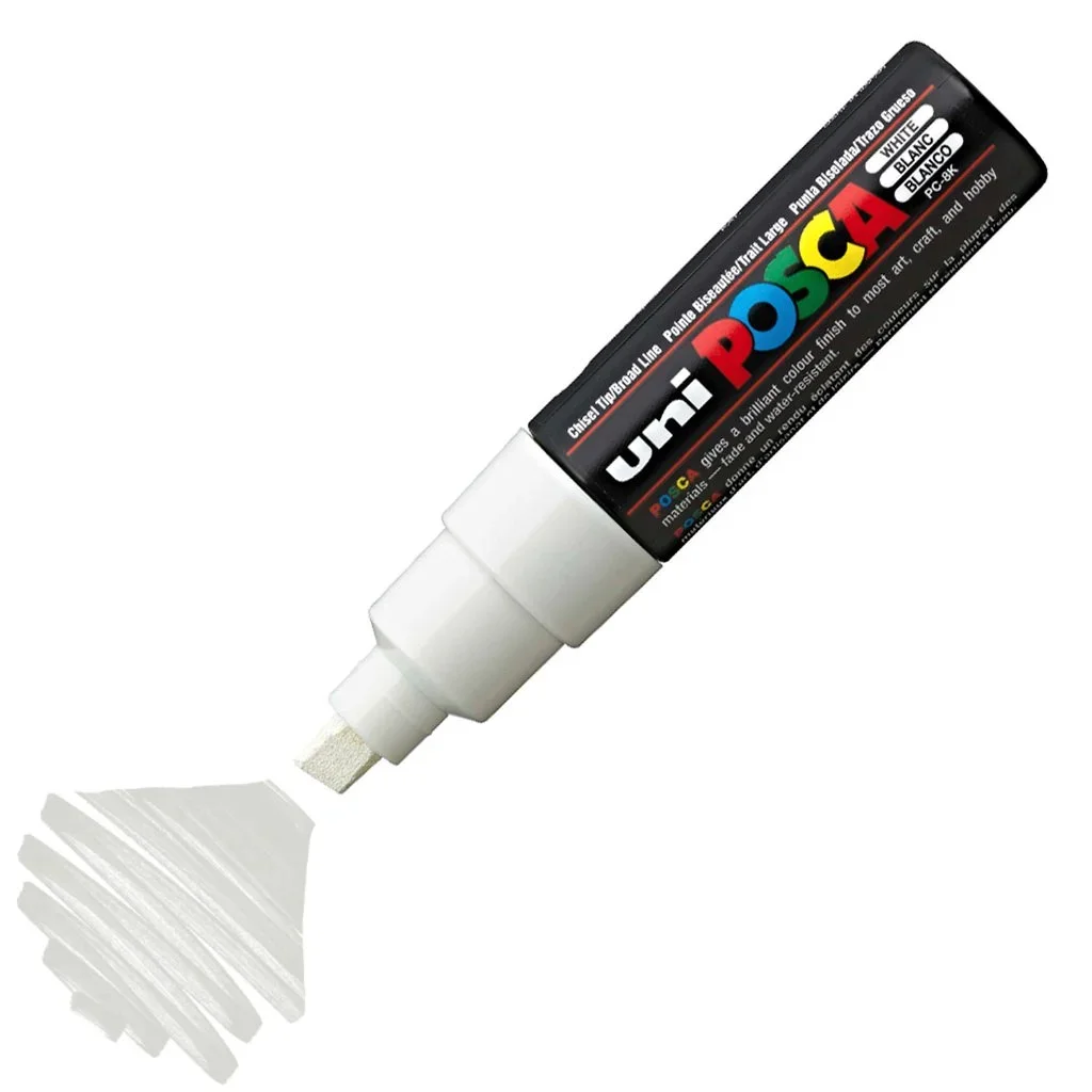 Φωτογραφία προϊόντος: Uni-Posca Posca PC-8K Λευκός Μαρκαδόρος UNI Large 8mm