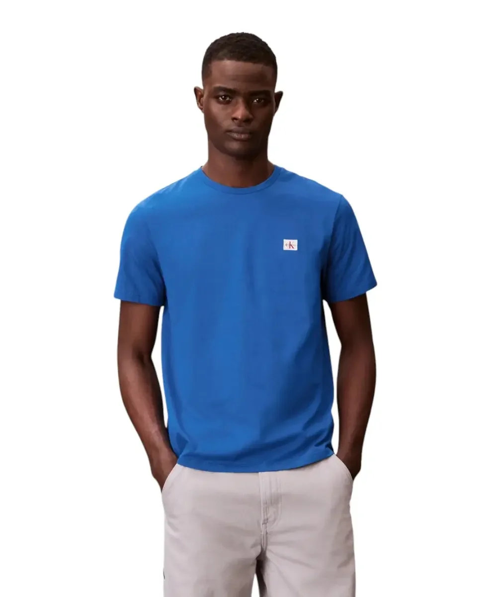 Φωτογραφία προϊόντος: Calvin Klein - Ανδρικό T-shirt Cotton Badge Regular Fit LV04RC272G-2ZU Μπλε Ρουαγιάλ