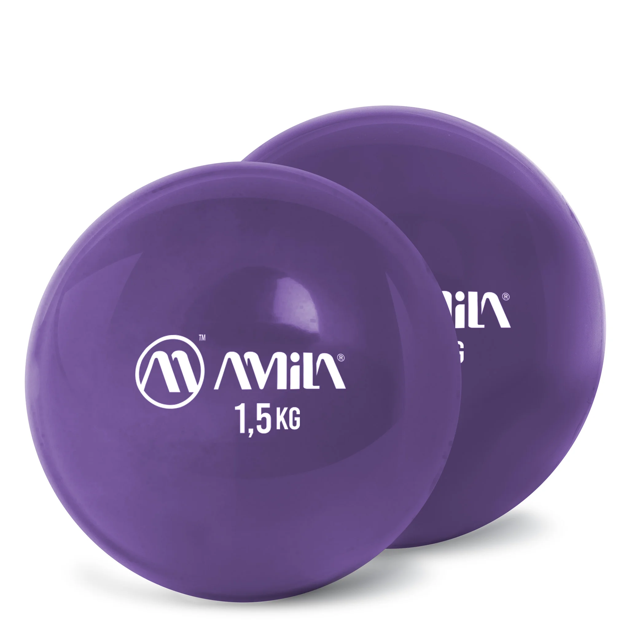 Φωτογραφία προϊόντος: AMILA Palm Ball Two-Pack 1,5Kg Μωβ AMILA 96713