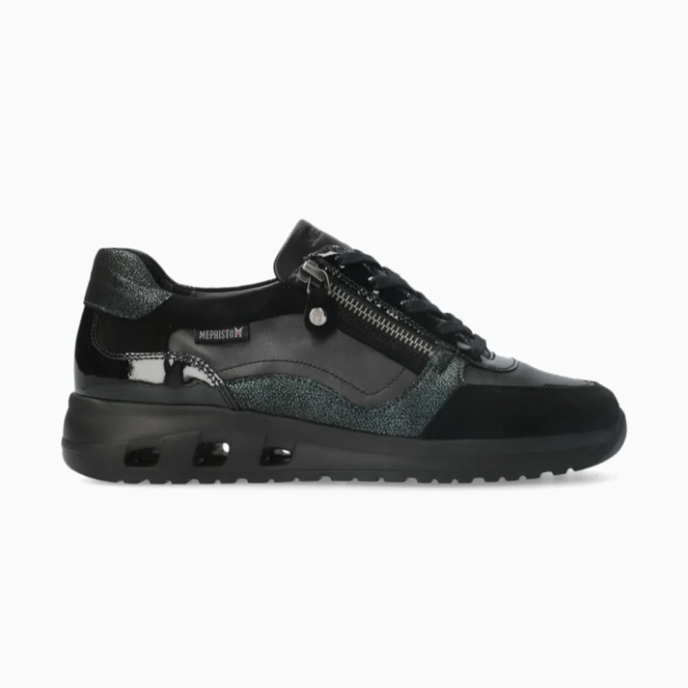 Φωτογραφία προϊόντος: Mephisto Sneakers Γυναικείο δέρμα/δέρμα Nubuck Μαύρο MEP/LILAS BLACK