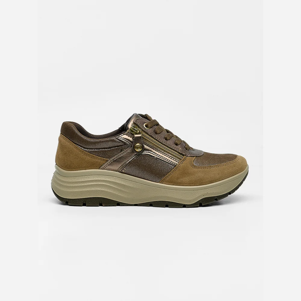 Φωτογραφία προϊόντος: Imac Sneakers Γυναικείο δέρμα/δέρμα Nubuck Καφέ IMA/856870 FANGO