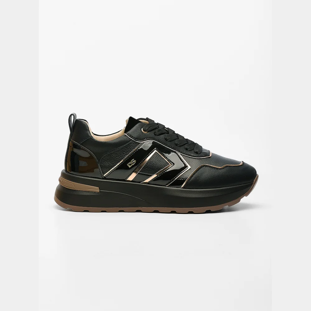 Φωτογραφία προϊόντος: Donna Serena Sneakers Γυναικείο Δέρμα/Άλλα Υλικά Μαύρο DSE/5875 NERO/NUDE