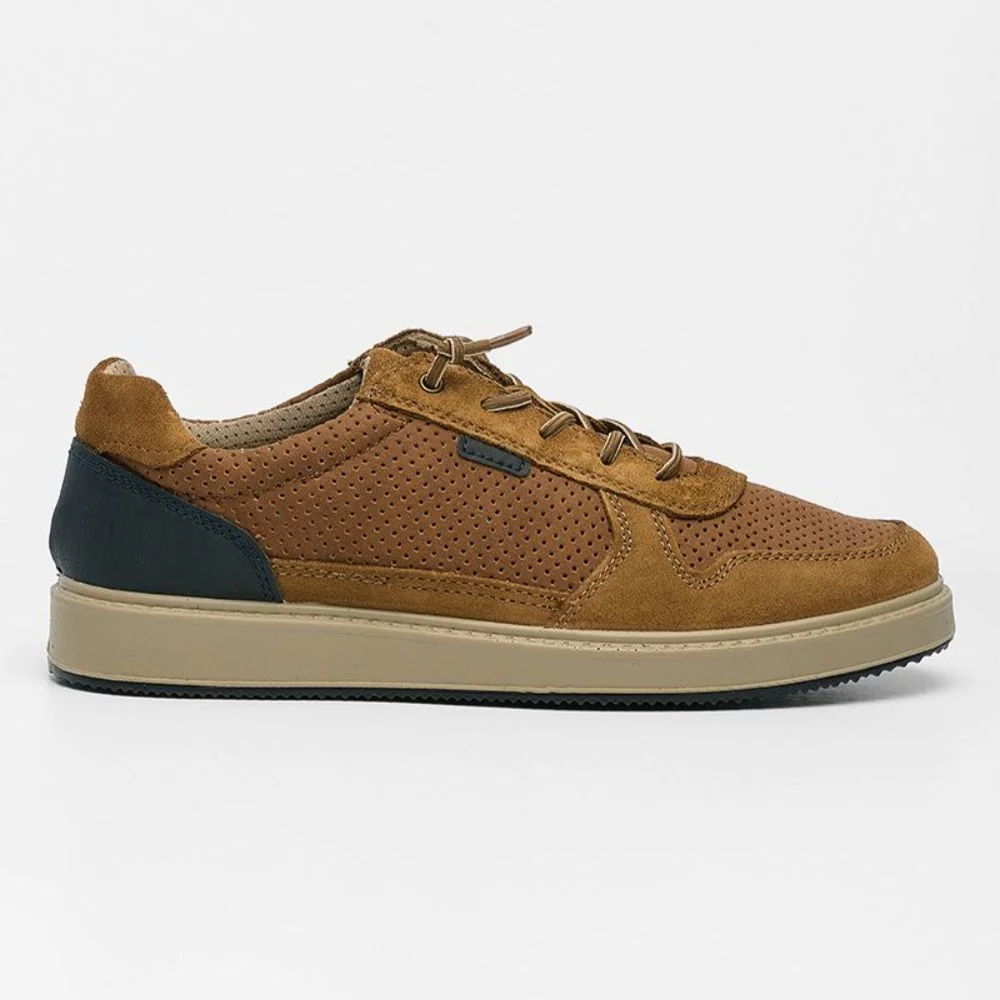 Φωτογραφία προϊόντος: Imac Sneakers Ανδρικό δέρμα Nubuck Μπλέ IMA/102750 CUOIO