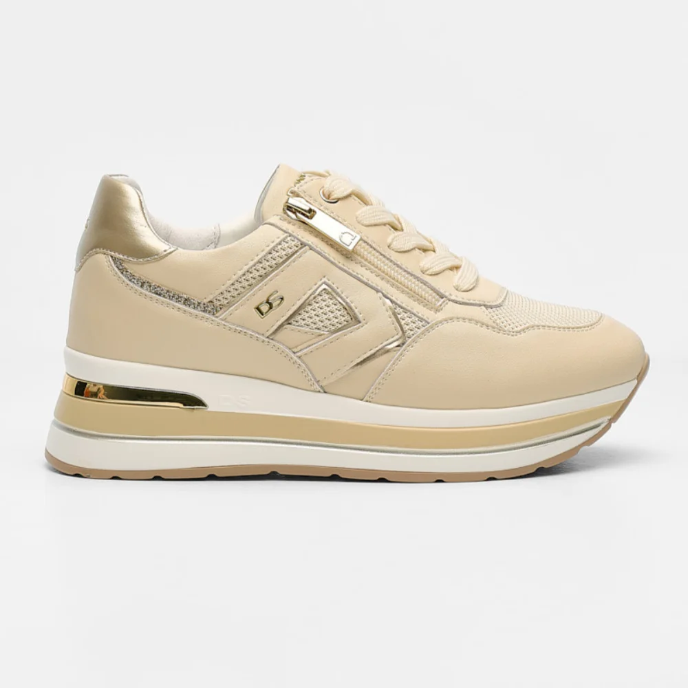 Φωτογραφία προϊόντος: Donna Serena Sneakers Γυναικείο δέρμα/ύφασμα Μπεζ DSE/346082 BEIGE