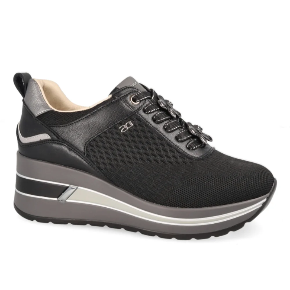 Φωτογραφία προϊόντος: Donna Serena Sneakers Γυναικείο Δέρμα/Άλλα Υλικά Μαύρο DSE/6037 NERO
