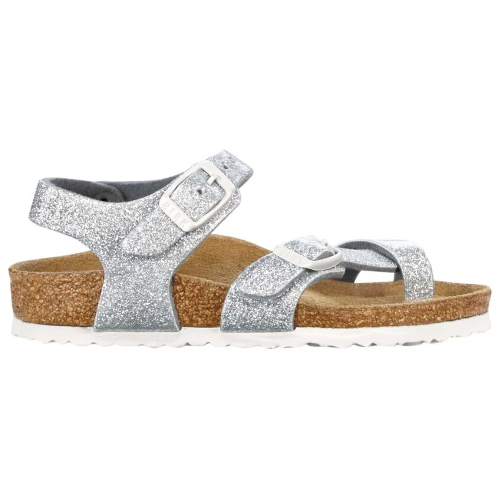 Φωτογραφία προϊόντος: Birkenstock Πέδιλα Παιδικό Birko-Flor(ανθεκτικό υλικό της Birkenstock-επιτρέπει την επαφή με το νερό) Ασημί BIR/TAORMINA KIDS MAGIC 371553 SILVER
