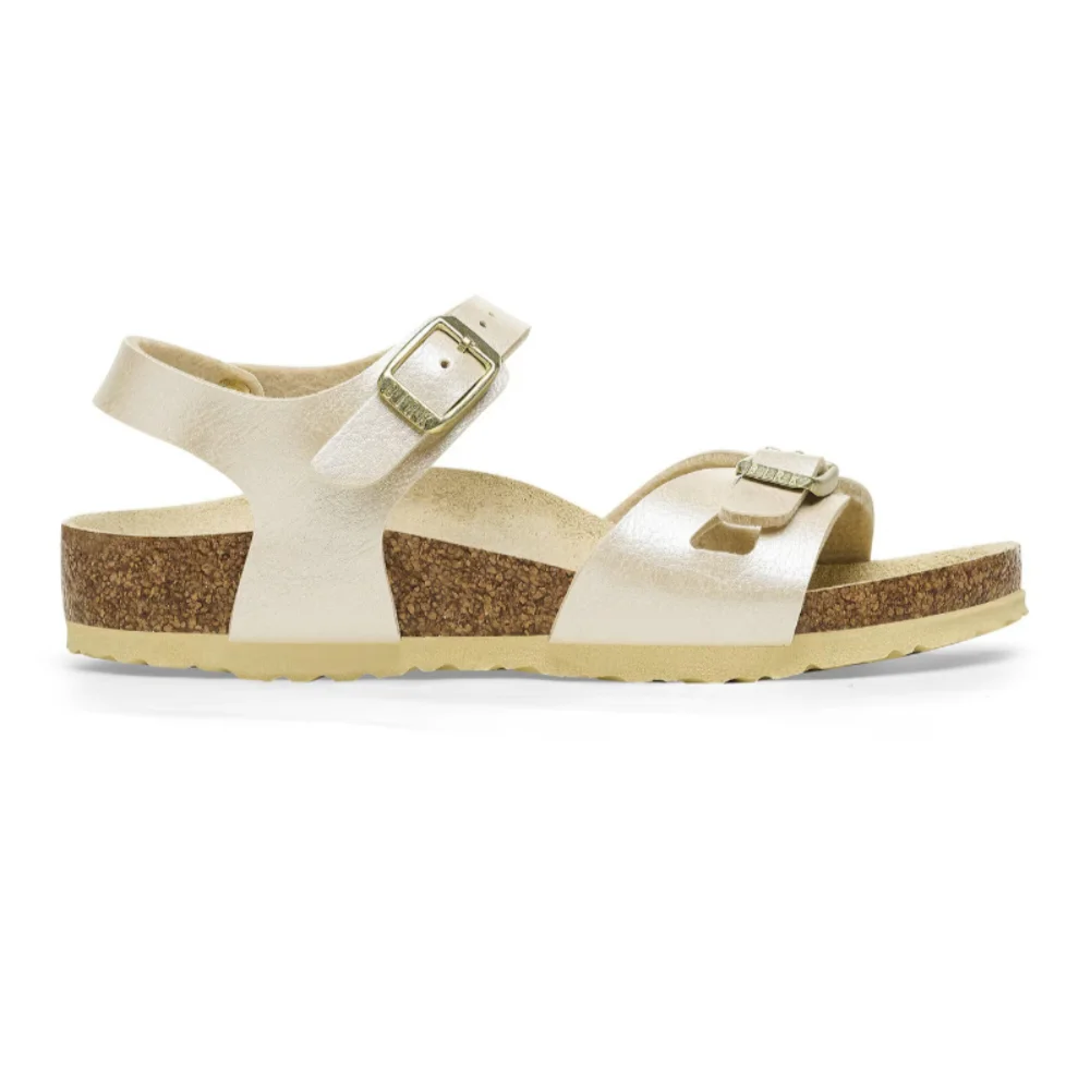 Φωτογραφία προϊόντος: Birkenstock Πέδιλα Παιδικό Birko-Flor(ανθεκτικό υλικό της Birkenstock-επιτρέπει την επαφή με το νερό) Χρυσό BIR/RIO KIDS 1027418 PEARL