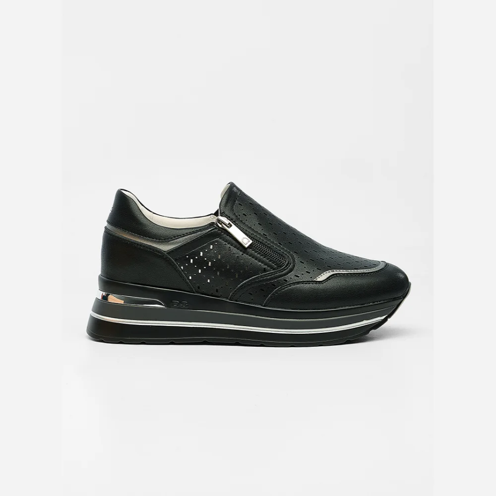 Φωτογραφία προϊόντος: Donna Serena Sneakers Γυναικείο Δέρμα/Άλλα Υλικά Μαύρο DSE/346084 NERO