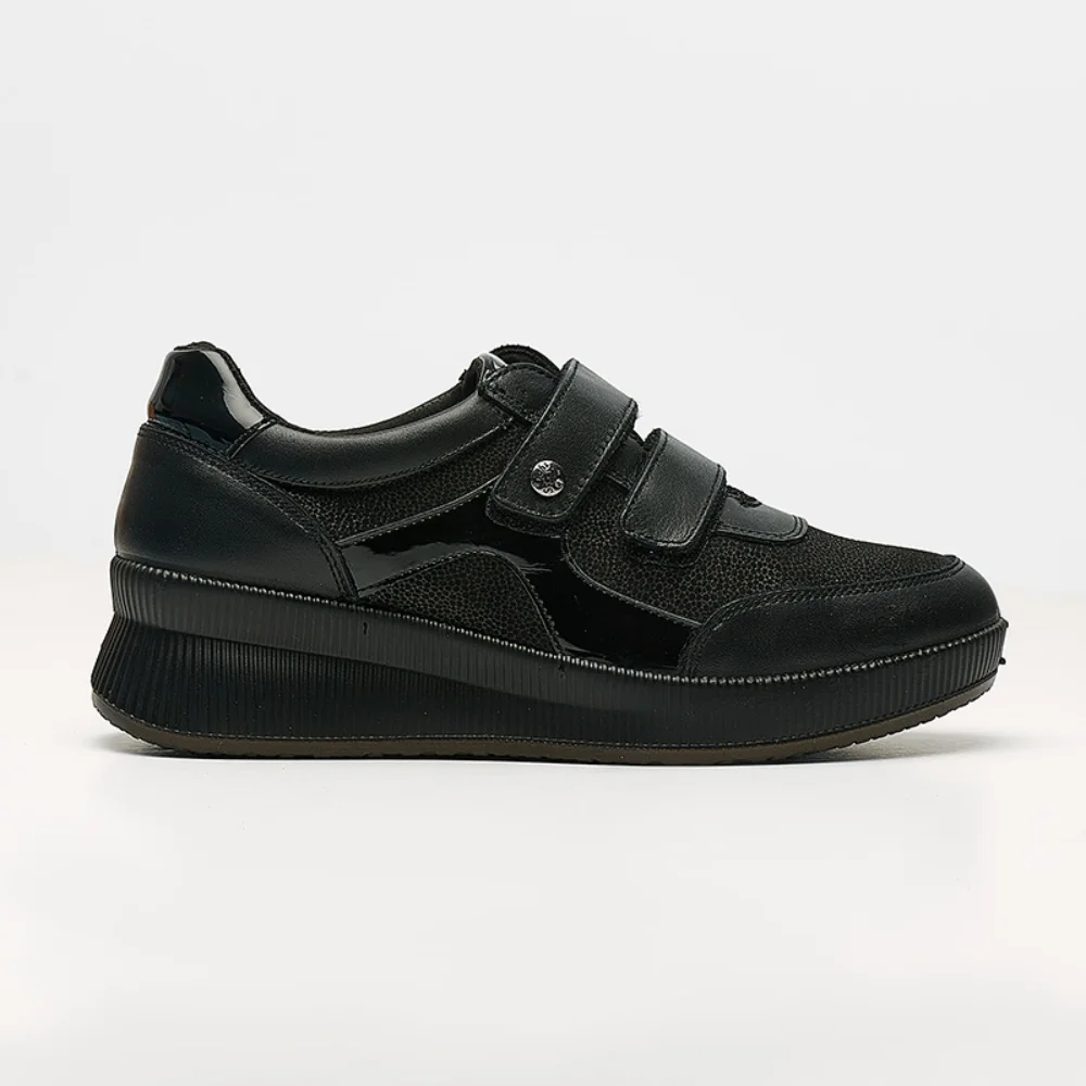 Φωτογραφία προϊόντος: Imac Sneakers Γυναικείο Δέρμα/Δέρμα λουστρίνι/Δέρμα Nubuck Μαύρο IMA/656410 NERO