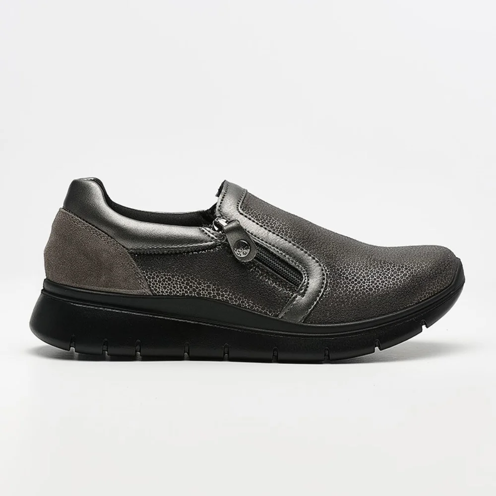 Φωτογραφία προϊόντος: Imac Sneakers Γυναικείο δέρμα Nubuck Ασημί IMA/656150 SINT.P/ANTRACIT