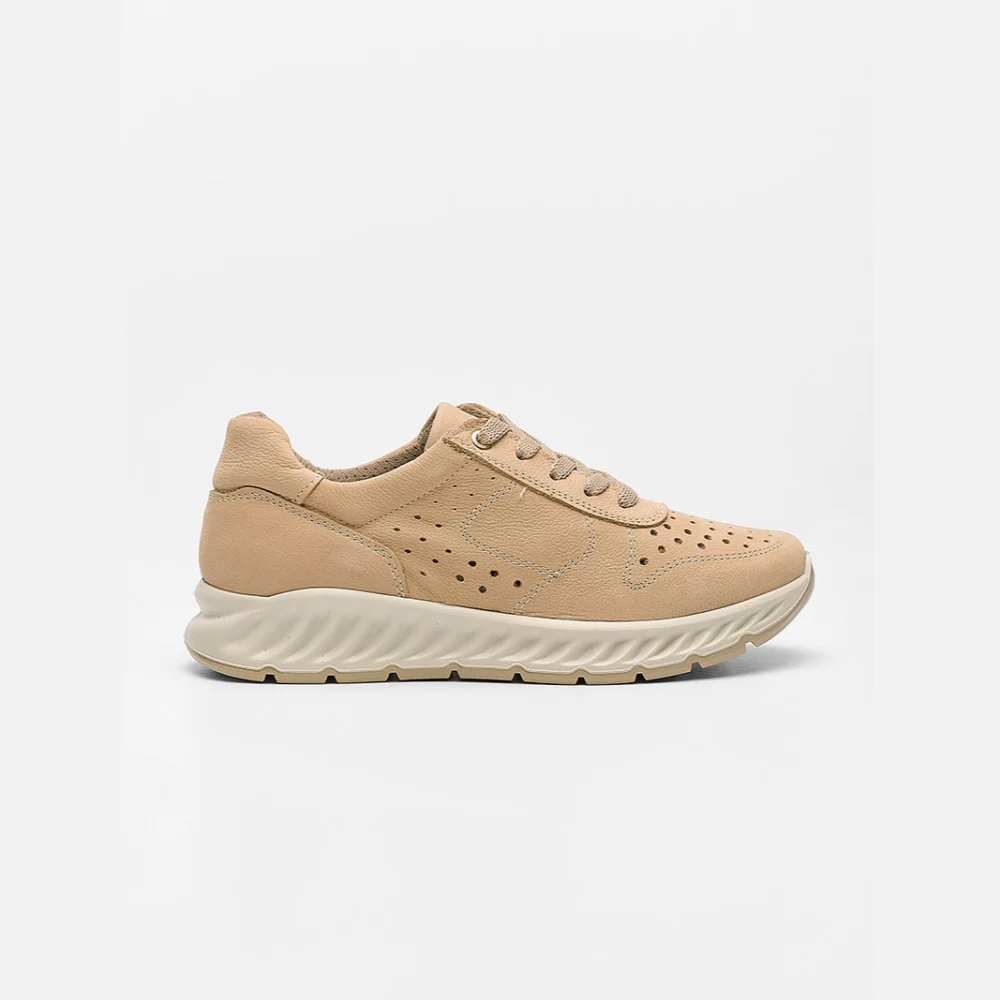 Φωτογραφία προϊόντος: Imac Sneakers Γυναικείο δέρμα/δέρμα Nubuck Μπεζ IMA/557160 BEIGE